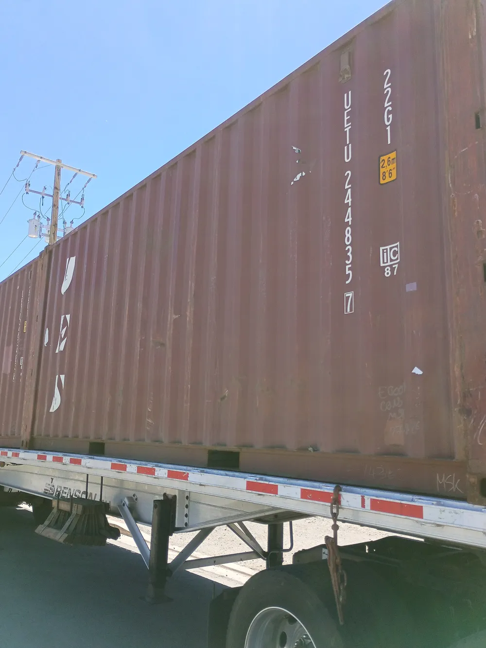20' Standard Used: UETU 244835-7