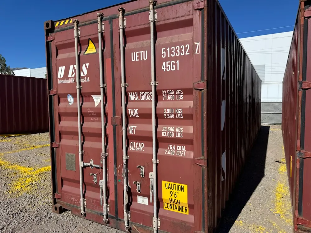40' High Cube Used: UETU 513332-7