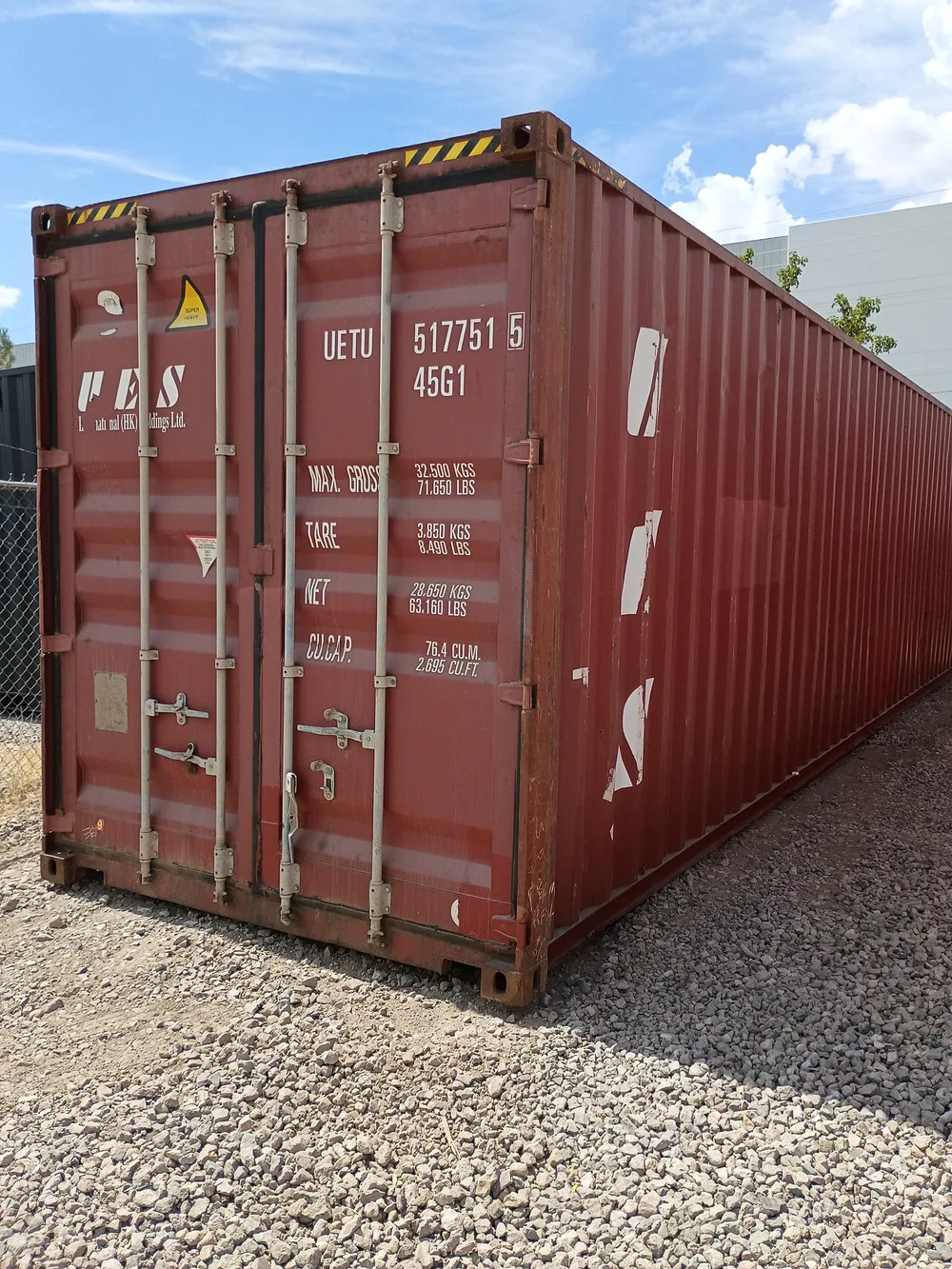 40' High Cube Used: UETU 517751-5